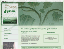 Tablet Screenshot of hotel-specht.de